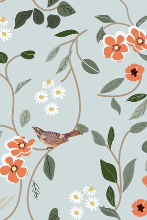 绿植树叶印花华亿平台图片