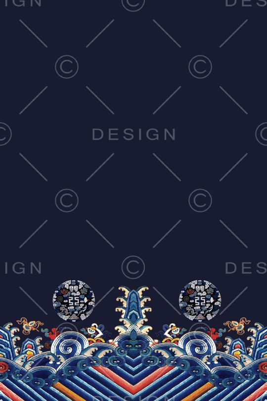 中国风印花华亿平台图片