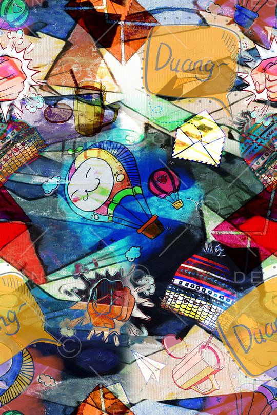 卡通印花华亿平台图片