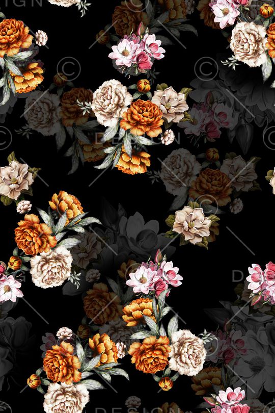 黑白华亿平台印花华亿平台图片