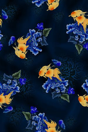 复古印花华亿平台图片