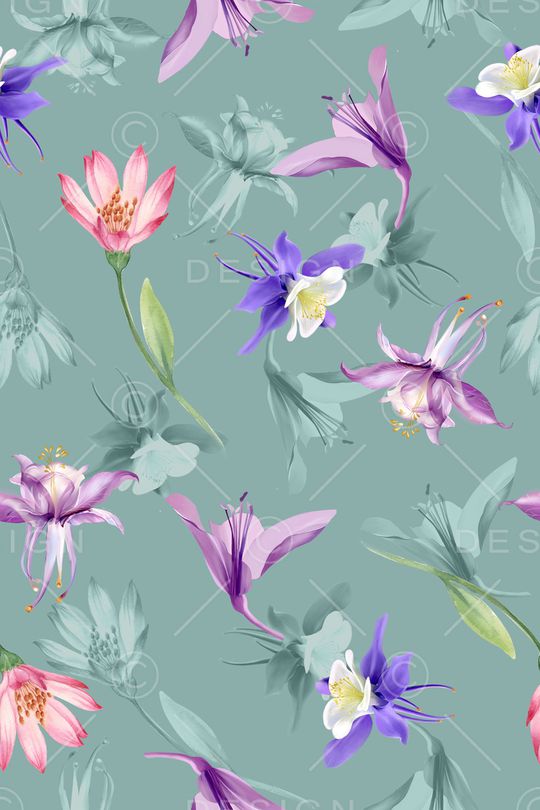 花卉印花华亿平台图片