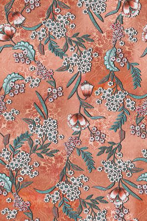 彩底花卉印花华亿平台图片