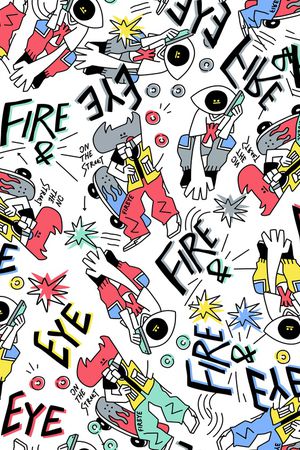 眼睛印花华亿平台图片