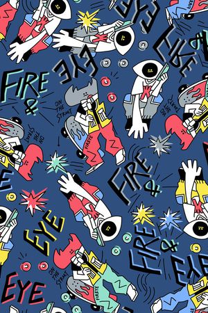 眼睛印花华亿平台图片