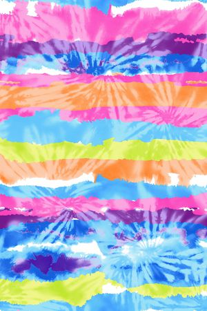 扎染效果印花华亿平台图片