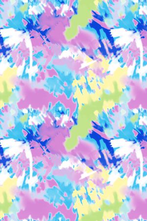 扎染效果印花华亿平台图片