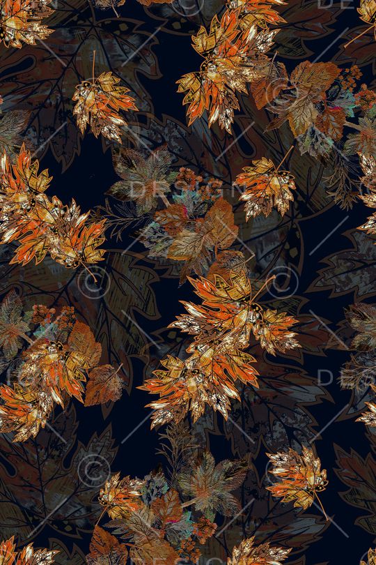 满版散花印花华亿平台图片