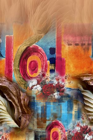 几何印花华亿平台图片