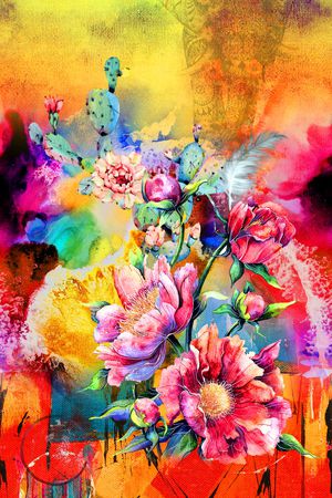 定位花印花华亿平台图片