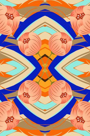 复古印花华亿平台图片