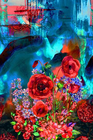 定位花印花华亿平台图片