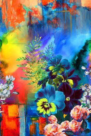 定位花印花华亿平台图片