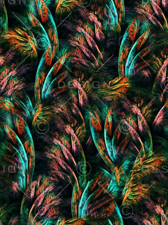 羽毛印花华亿平台图片