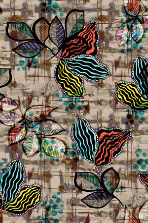 连衣裙印花华亿平台图片