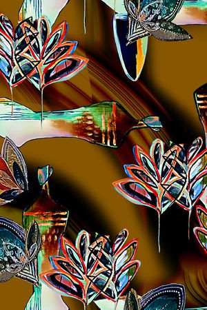 连衣裙印花华亿平台图片