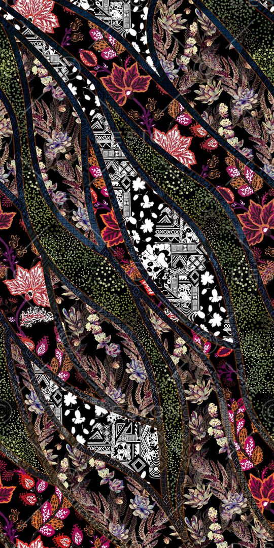 几何印花华亿平台图片