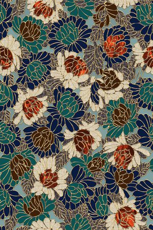 花卉印花华亿平台图片