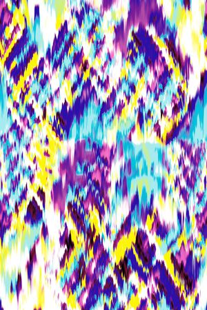 扎染效果印花华亿平台图片