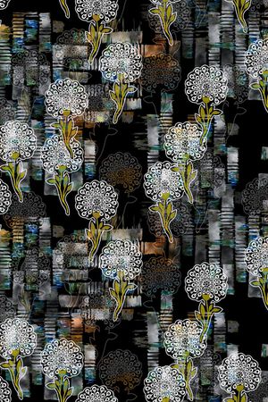 连衣裙印花华亿平台图片