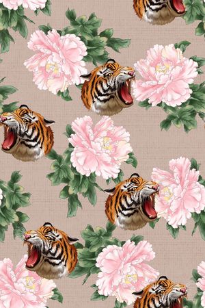 老虎印花华亿平台图片