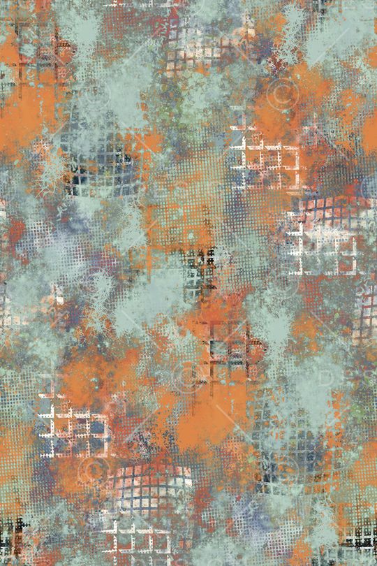 抽象男装印花华亿平台图片