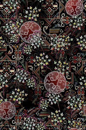 几何印花华亿平台图片