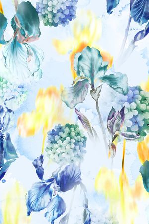 水彩印花华亿平台图片