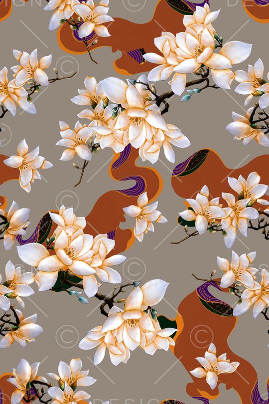 真丝印花华亿平台图片