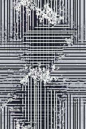 抽象男装印花华亿平台图片