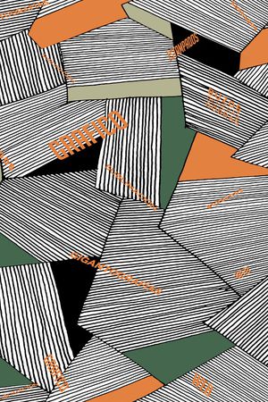 线条印花华亿平台图片