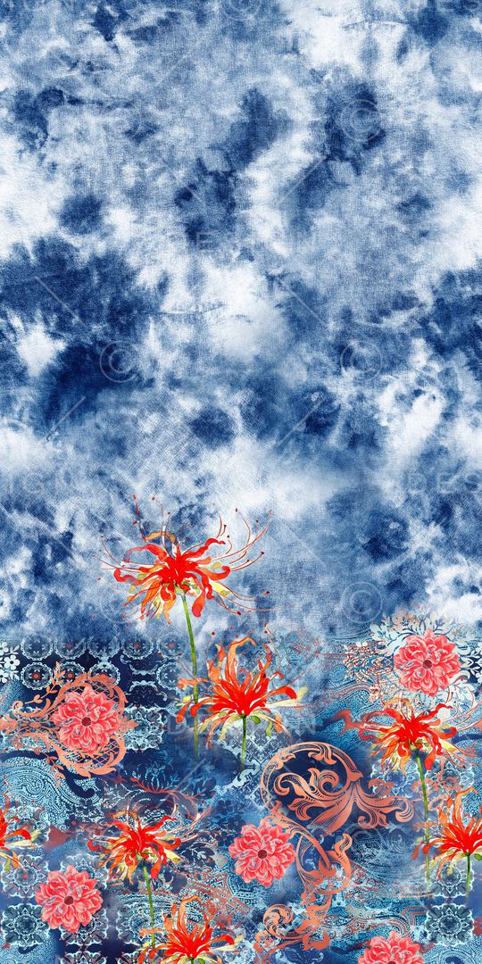 绿植树叶印花华亿平台图片