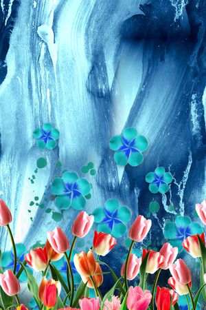 绿植树叶印花华亿平台图片