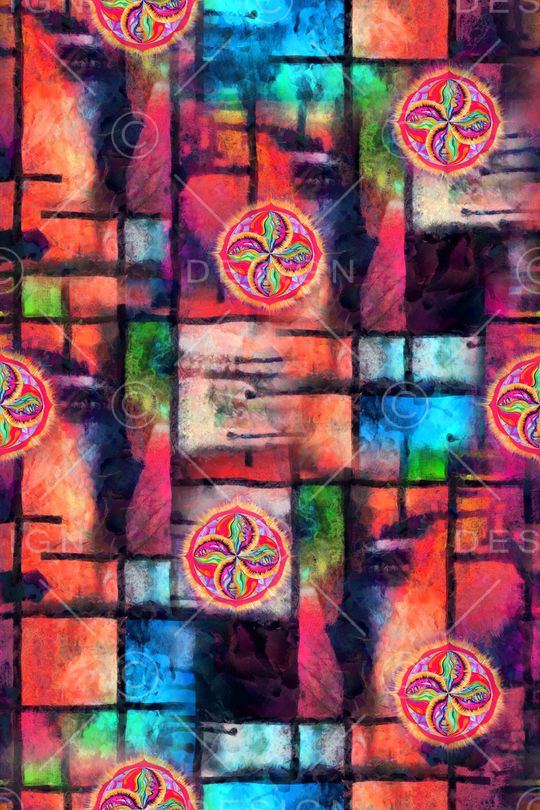 几何印花华亿平台图片