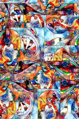 几何印花华亿平台图片