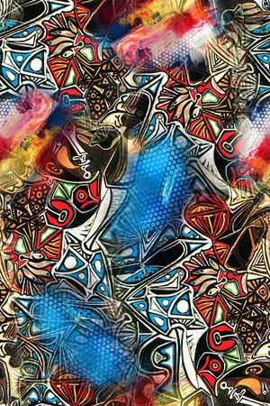 几何印花华亿平台图片