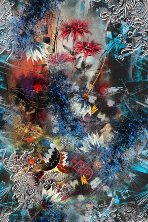 几何印花华亿平台图片