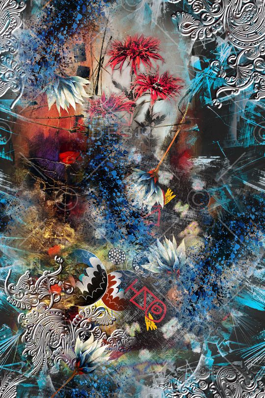 几何印花华亿平台图片