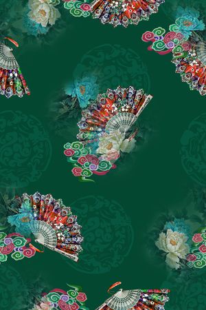 花卉印花华亿平台图片