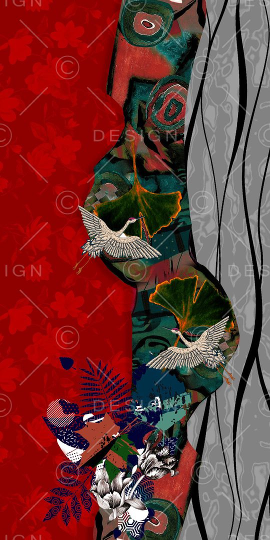 几何印花华亿平台图片