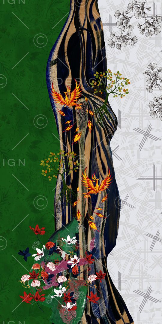 几何印花华亿平台图片