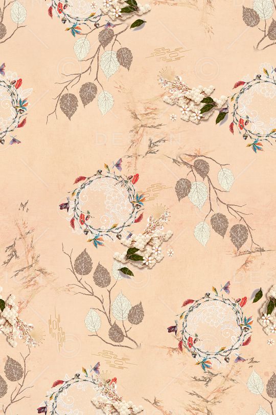 花卉印花华亿平台图片