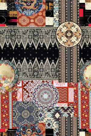 几何印花华亿平台图片