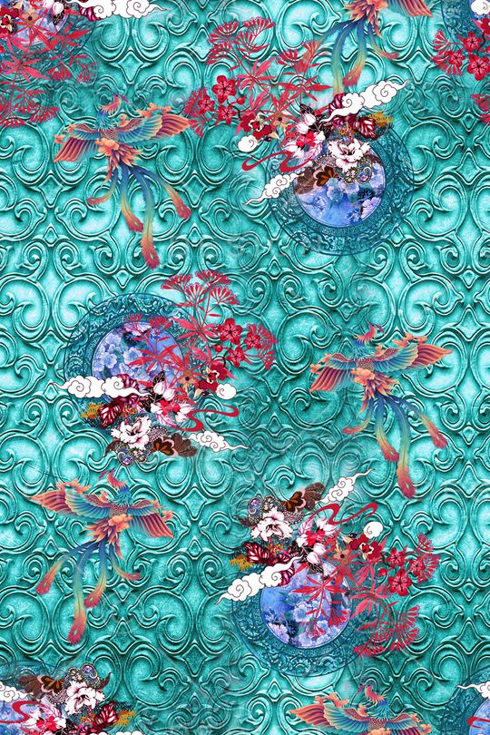 几何印花华亿平台图片