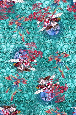 几何印花华亿平台图片