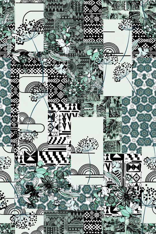 几何印花华亿平台图片