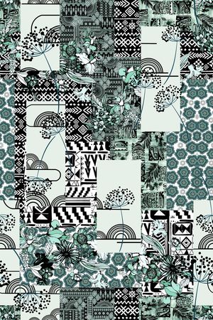 几何印花华亿平台图片