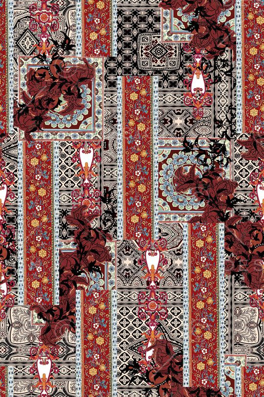 几何印花华亿平台图片