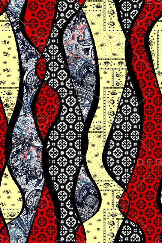 几何印花华亿平台图片