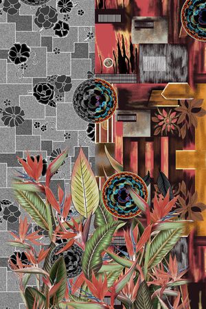 定位花印花华亿平台图片